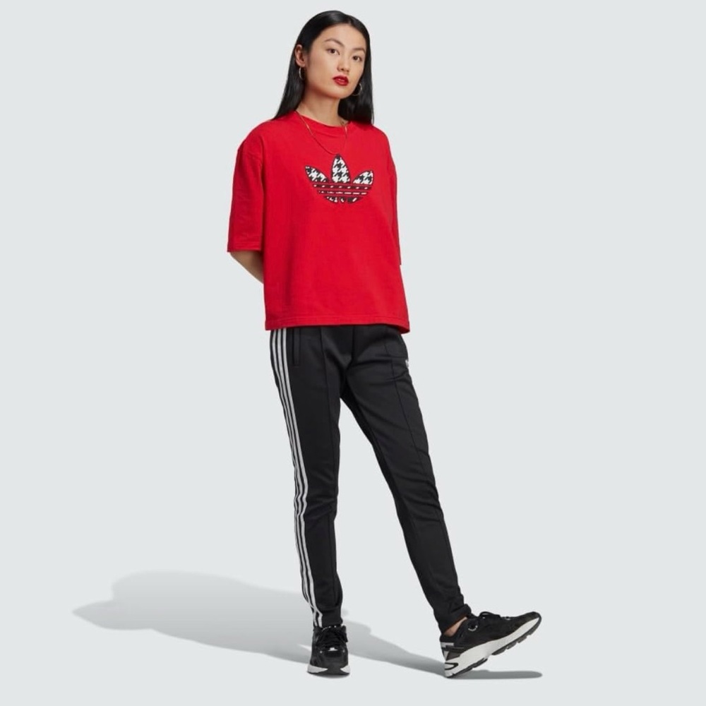 Adidas Black Joggers with White Accents